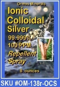 Ormus Minerals Colloidal Silver repellent