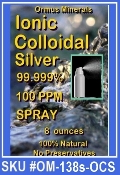 Ormus Minerals Colloidal Silver spray