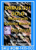 Ormus Minerals Ormus C11 Gold Infused with CM CHROMIUM