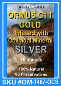 Ormus Minerals Ormus C11 Gold Infused CM SILVER