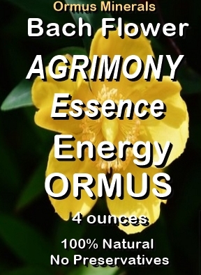 Ormus Minerals Bach Flower AGRIMONY Essence Imprinted ORMUS